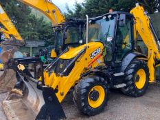 JCB 3CX BACKHOE LOADER T4F-ECO MODEL, 2019 MODEL YEAR, REG:..... WITH ADBLUE. 2472 RECORDED HOURS.