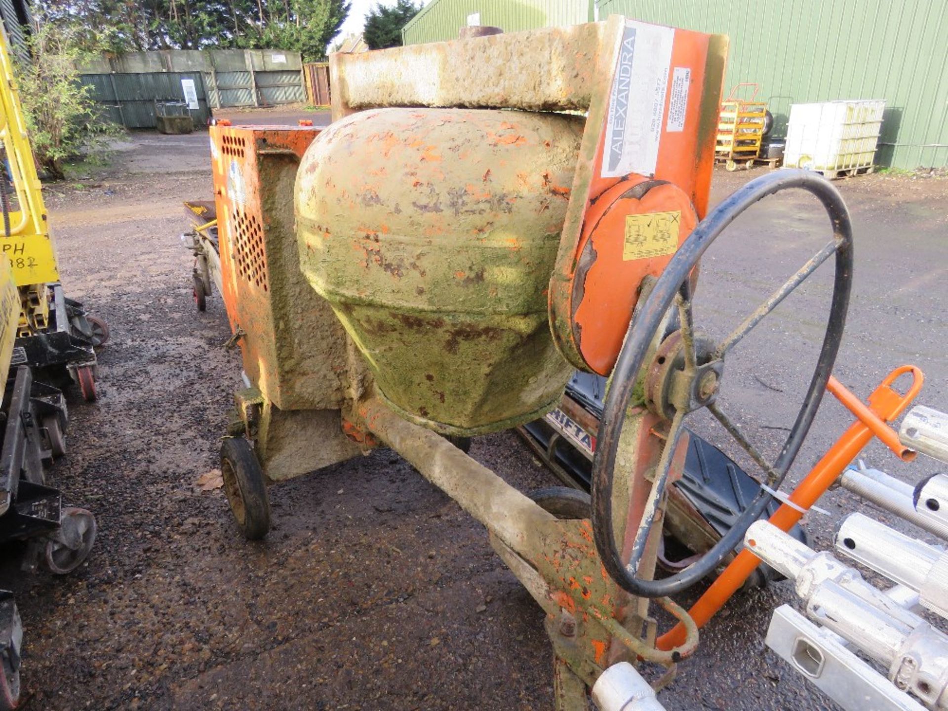 BELLE 100XT ELECTRIC POWERED SITE MIXER, 110VOLT, YEAR 2007. THIS LOT IS SOLD UNDER THE AUCTIONEE - Image 3 of 3