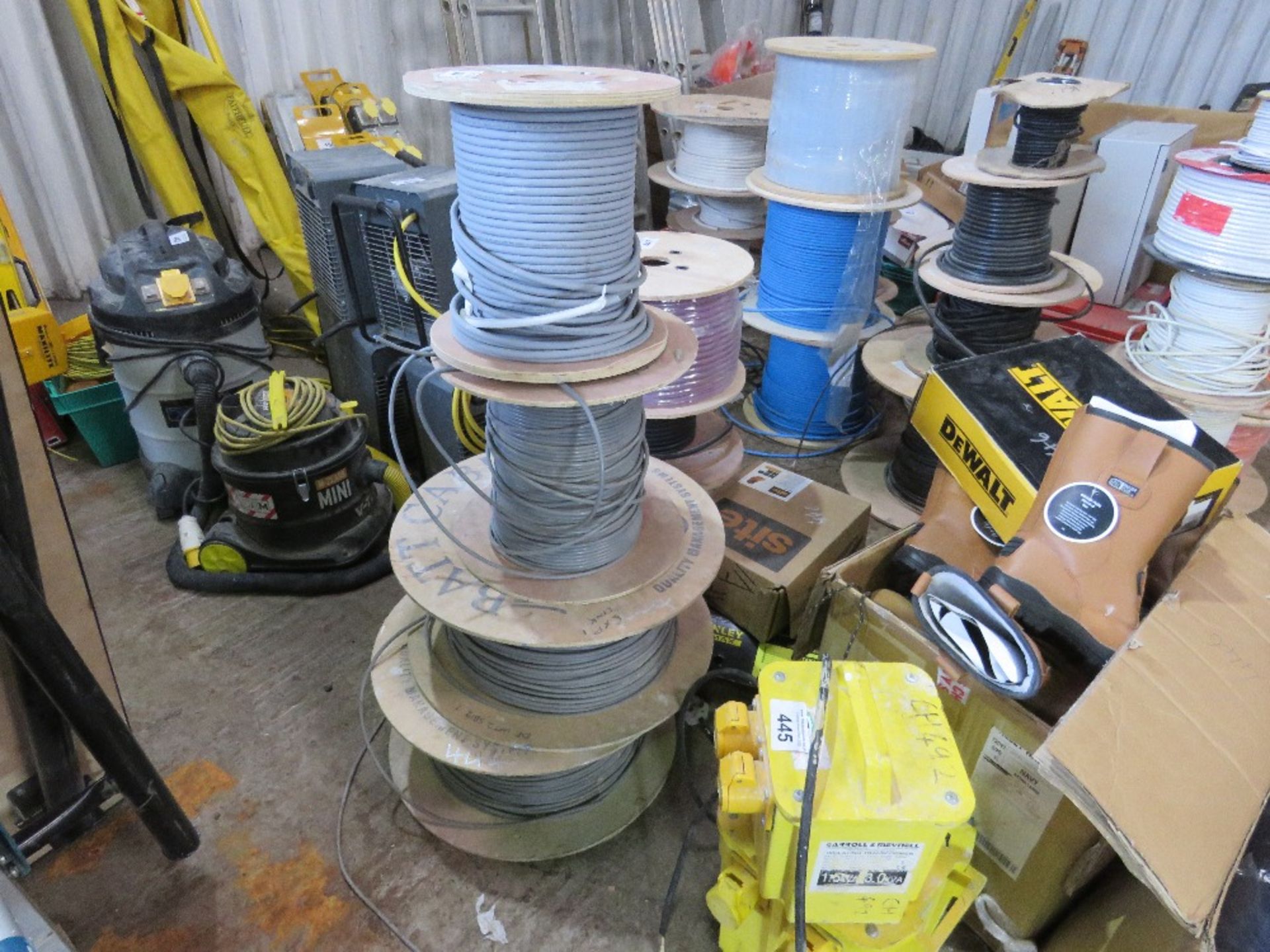 4 X ROLLS CONTAINING GREY CABLE. SOURCED FROM COMPANY LIQUIDATION. - Image 2 of 2