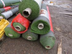 PALLET OF ASTRO TURF FAKE GRASS, 4M LENGTH ROLLS APPROX. THIS LOT IS SOLD UNDER THE AUCTIONEERS M