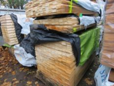 STACK OF UNTREATED SHIPLAP CLADDING TIMBER: 3 X PACKS @ 1.73M - 1.9M LENGTH 95MM WIDTH APPROX.