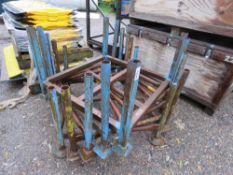 5 X METAL STILLAGE FRAMES.