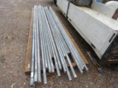 20NO GALVANISED POLES, 10-14FT LENGTH APPROX. THIS LOT IS SOLD UNDER THE AUCTIONEERS MARGIN SCHEM