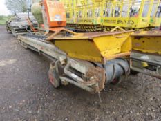 SHIFTA 110 VOLT MUCK CONVEYOR WITH HOPPER, 4.4M LENGTH APPROX. THIS LOT IS SOLD UNDER THE AUCTION