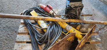 CABLE/PIPE STAND PLUS GEOTHERMAL EQUIPMENT THIS LOT IS SOLD UNDER THE AUCTIONEERS MARGIN SCHEME,