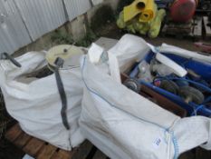2 X BULK BAGS OF PIPE STOPS AND TEST EQUIPMENT.