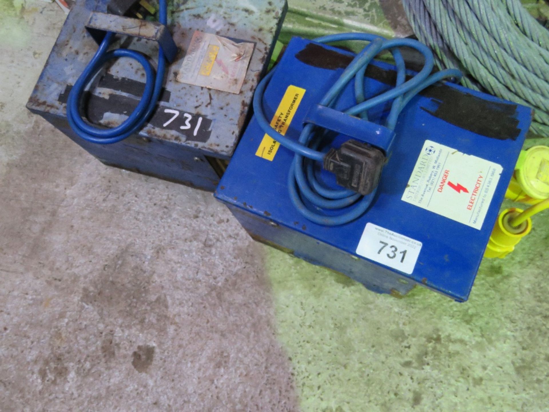 2 X 110VOLT TRANSFORMER UNITS. THIS LOT IS SOLD UNDER THE AUCTIONEERS MARGIN SCHEME, THEREFORE NO - Image 2 of 2