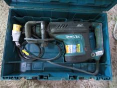 MAKITA HEAVY DUTY BREAKER DRILL, WORKING, 110VOLT, OWNER RETIRING. THIS LOT IS SOLD UNDER THE AUC