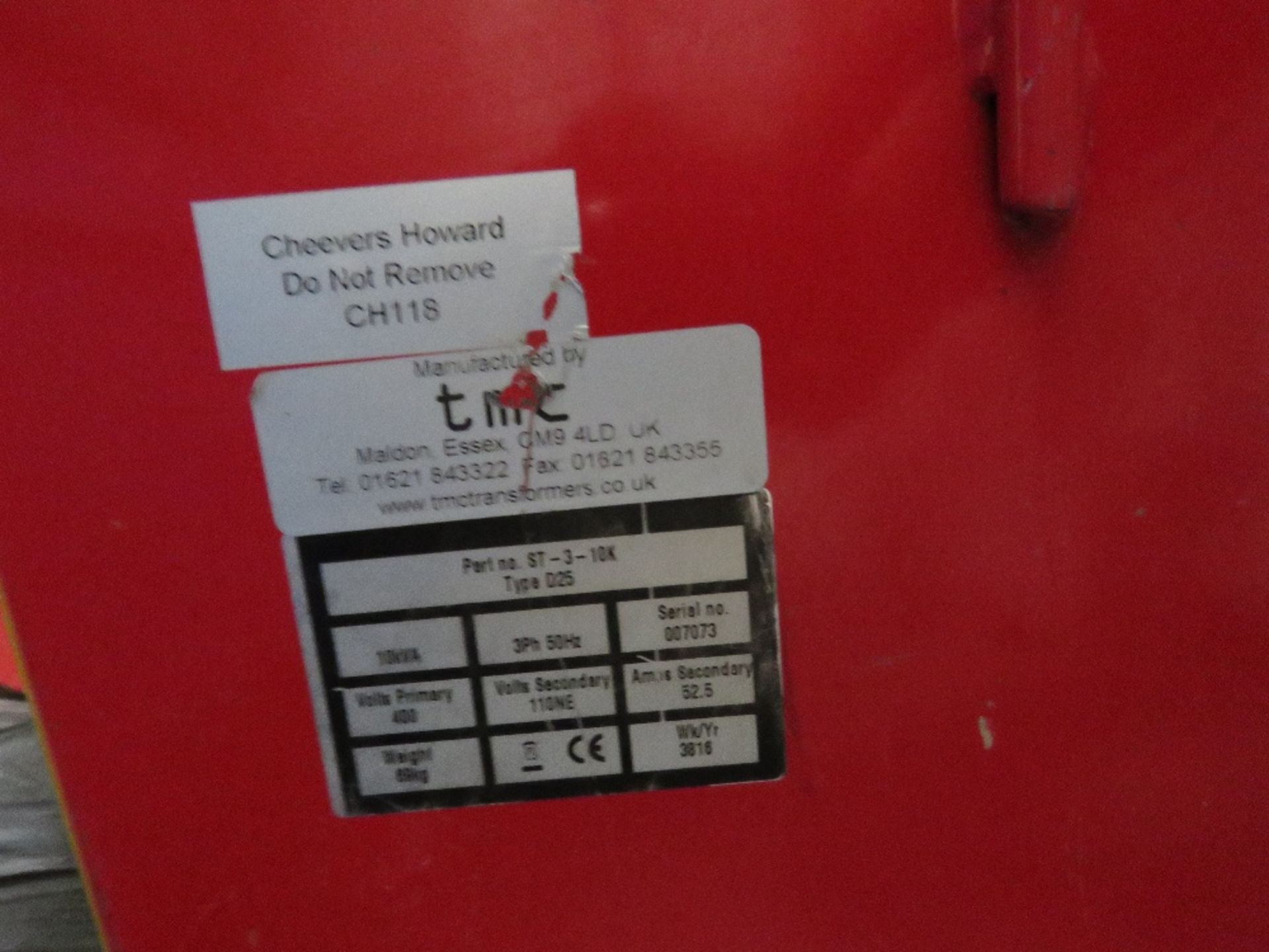 LARGE SITE TRANSFORMER. SOURCED FROM COMPANY LIQUIDATION. - Image 2 of 2