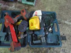 3 X POWER TOOLS: BOSCH 240VOLT PLANER, HILTI BATTERY MASTIC GUN, DEWALT BATTERY NUT GUN.