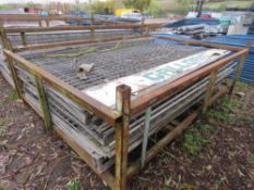 1 X LARGE STILLAGE OF SCAFFOLD SAFETY MESH PANELS, 8FT X 4FT APPROX.