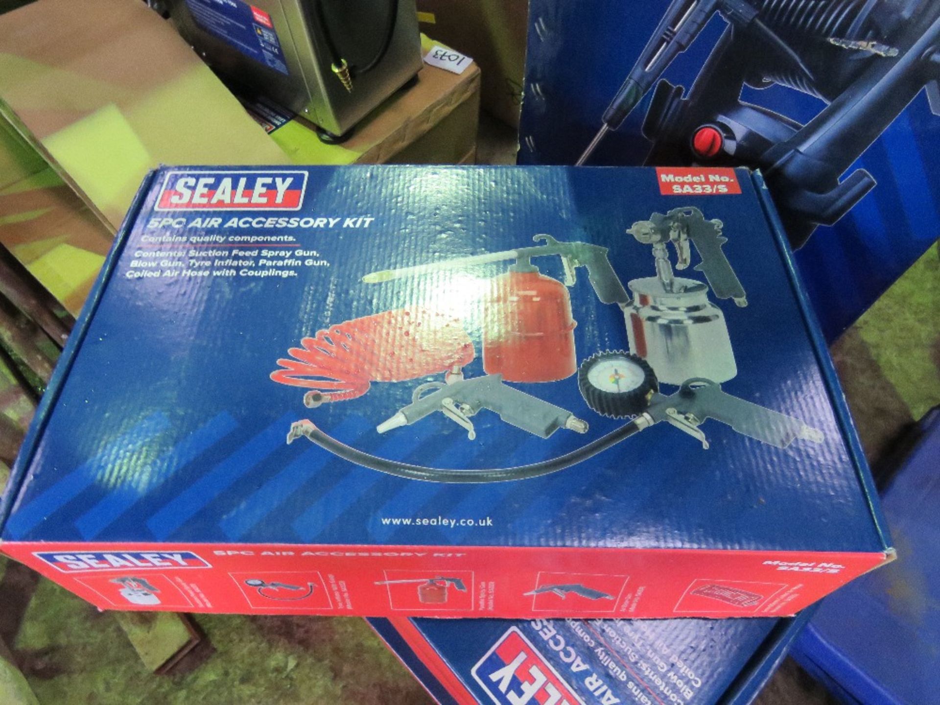 5 X SEALEY 5 PIECE AIR TOOL SETS. BOXED, UNUSED, DIRECT FROM LOCAL COMPANY BEING SURPLUS STOCK. - Image 2 of 4