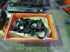 BOX OF LORRY SECURING STRAPS.
