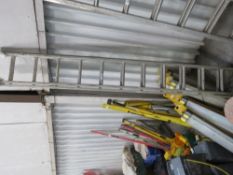 2 STAGE ALUMINIUM LADDER. SOURCED FROM COMPANY LIQUIDATION.