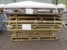 STACK OF 10 X ASSORTED WOODEN GARDEN GATES.