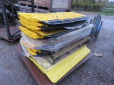 LARGE QUANTITY OF PLASTIC/GRP KERB RAMPS. THIS LOT IS SOLD UNDER THE AUCTIONEERS MARGIN SCHEME, T