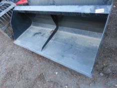 GENERAL PURPOSE LOADER BUCKET, 1.5M WIDTH APPROX, UNUSED, NO BRACKETS.