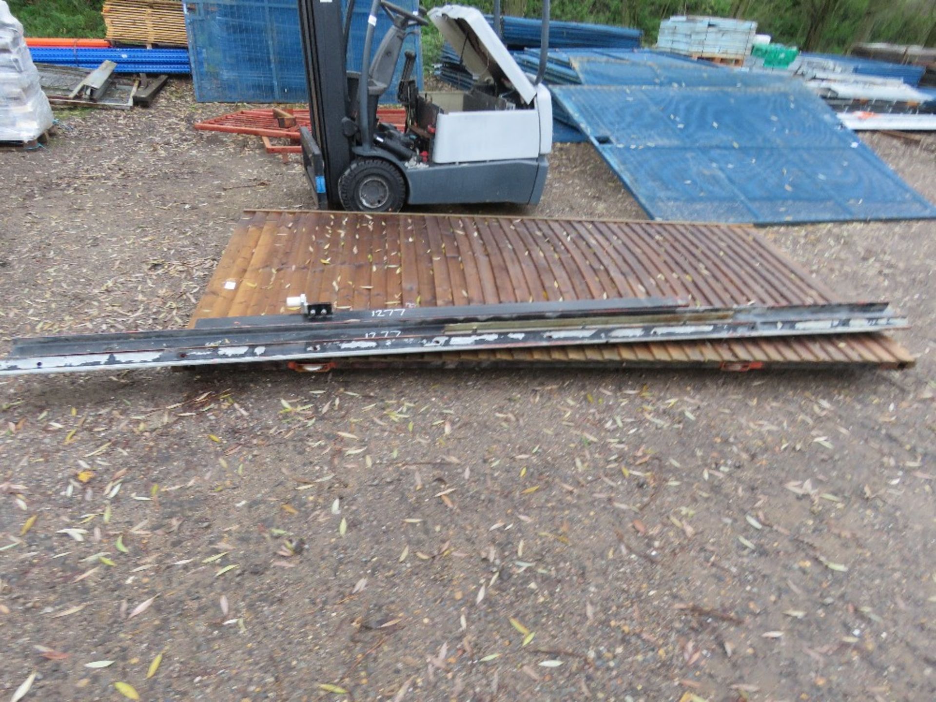 LARGE SLIDING GATE WITH RUNNER, 10FT LENGTH X 5FT HEIGHT APROX. THIS LOT IS SOLD UNDER THE AUCTIO