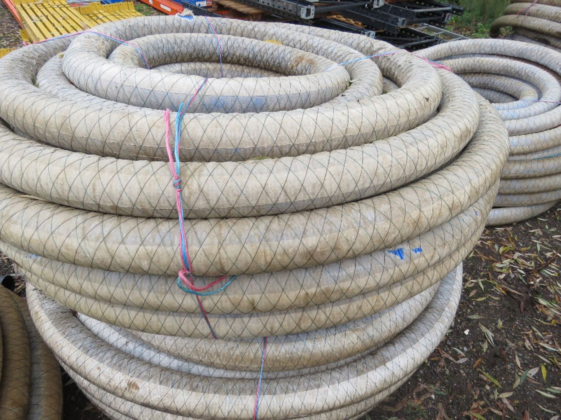6 X ROLLS OF 4" LAND DRAIN WITH MEMBRANE COVERING. - Image 2 of 4