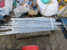 QUICK PROP ALUMINIUM PLASTER BOARD SUPPORT POLES, WITH 2 BAGS OF SUNDRIES, ENDS ETC.. SOURCED FR