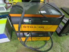 2 X STILL PX5 24V-90A FORKLIFT TYPE BATTERY CHARGERS, 240VOLT INPUT. SOURCED FROM COMPANY LIQUIDATIO