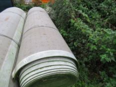LARGE ROLL OF PRE USED ASTROTURF, 4M WIDE AND BELIEVED TO BE IN EXCESS OF 50METRE LENGTH APPROX. IDE