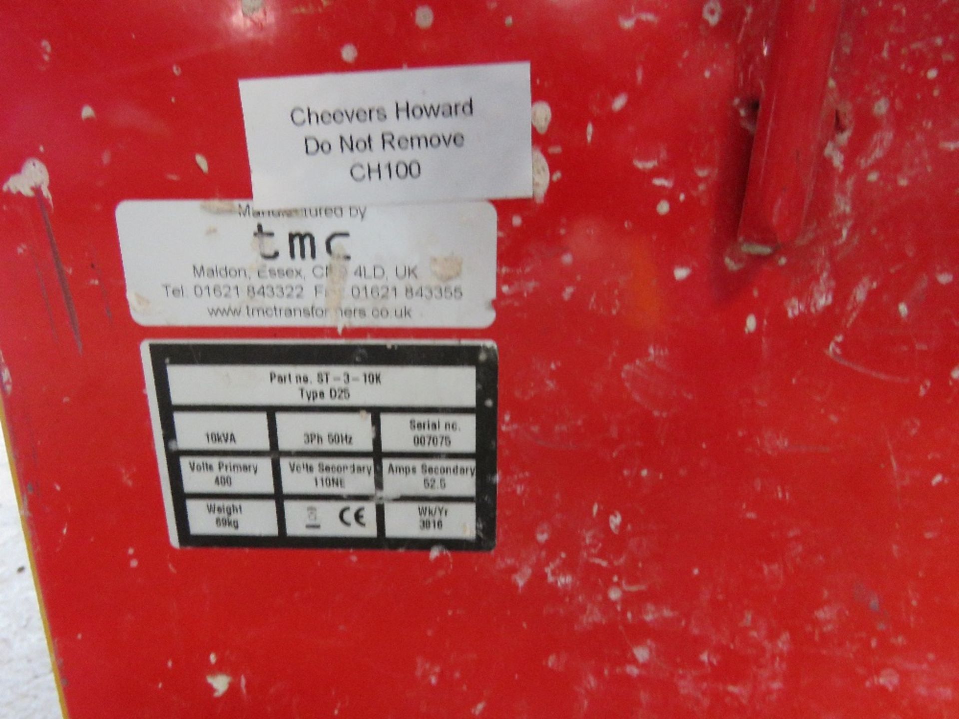 LARGE SIZED SITE TRANSFORMER. SOURCED FROM COMPANY LIQUIDATION. - Image 2 of 2