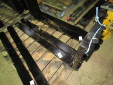 PAIR OF FORKLIFT TINES, TO SUIT 16" CARRIAGE, 1.2M LENGTH APPROX.