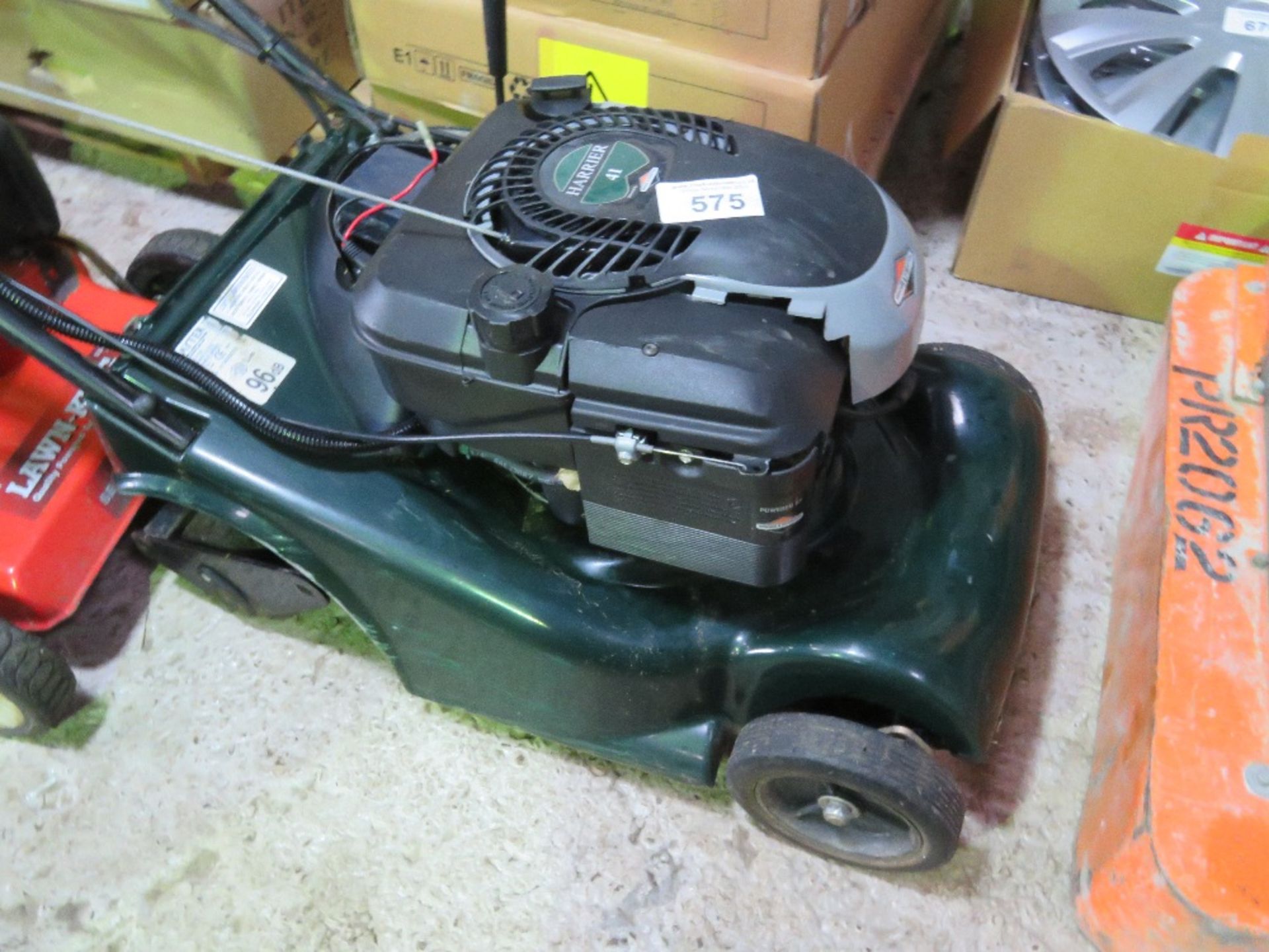 HAYTER 41 MOWER, NO COLLECTOR. THIS LOT IS SOLD UNDER THE AUCTIONEERS MARGIN SCHEME, THEREFORE NO