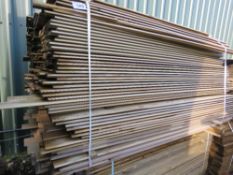 LARGE PACK OF MIXED LENGTH PRESSURE TREATED SHIPLAP CLADDING TIMBER BOARDS. 1.2M-2M X 95MM APPROX.