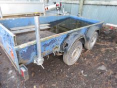 TWIN AXLED TRAILER WITH SIDES 10FT X 5FT APPROX.