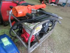 BELLE HYDRAULIC BREAKER PACK WITH HOSE AND GUN.