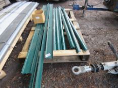 QUANTITY OF GREEN PALLISADE FENCE PARTS. THIS LOT IS SOLD UNDER THE AUCTIONEERS MARGIN SCHEME, TH