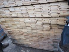 EXTRA LARGE PACK OF UNTREATED SHIPLAP TIMBER CLADDING BOARDS. 1.73M LENGTH X 95MM WIDTH APPROX.