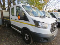 FORD TRANSIT DOUBLE CAB 350 DROP SIDE TIPPER TRUCK REG:YS17 WKU WITH V5 FIRST REGISTERED 31/05/17 (E
