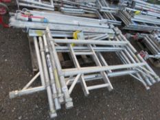 DOUBLE WIDTH TOWER SCAFFOLD PARTS, AS SHOWN. SOURCED FROM COMPANY LIQUIDATION.