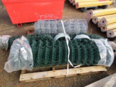 3 X ROLLS OF ASSORTED WIRE FENCING.