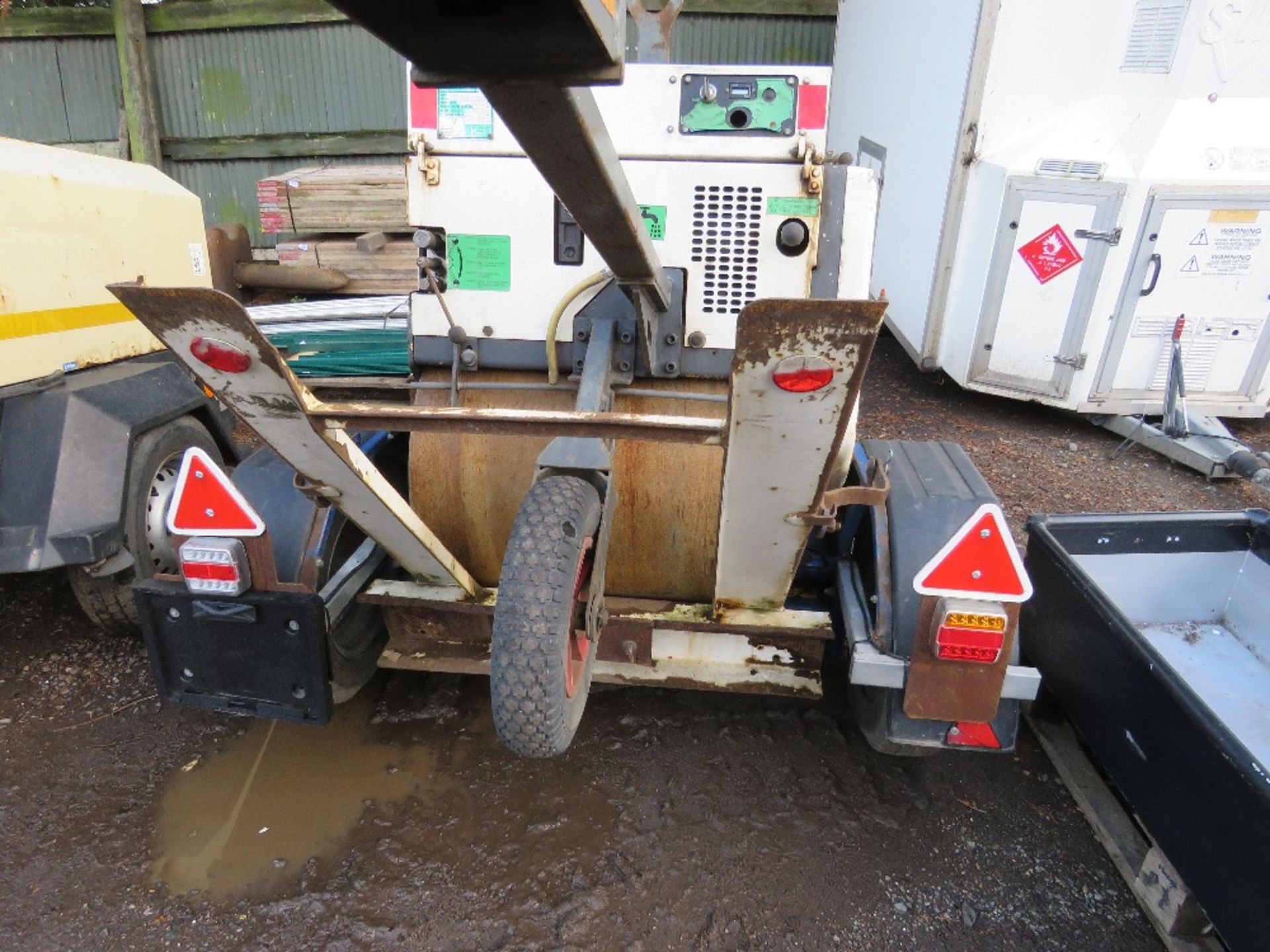 TEREX MBR71 ROLLER ON A TRAILER, YEAR 2012. SN: SLBP0020EC1KY0012. DIRECT FROM LOCAL COMPANY. WHEN T - Image 5 of 8