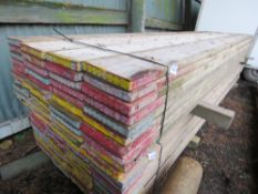 PACK OF 40NO SCAFFOLD BOARDS, 3.9M LENGTH APPROX. SOURCED FROM HOUSE BUILDING COMPLETION. THIS LO