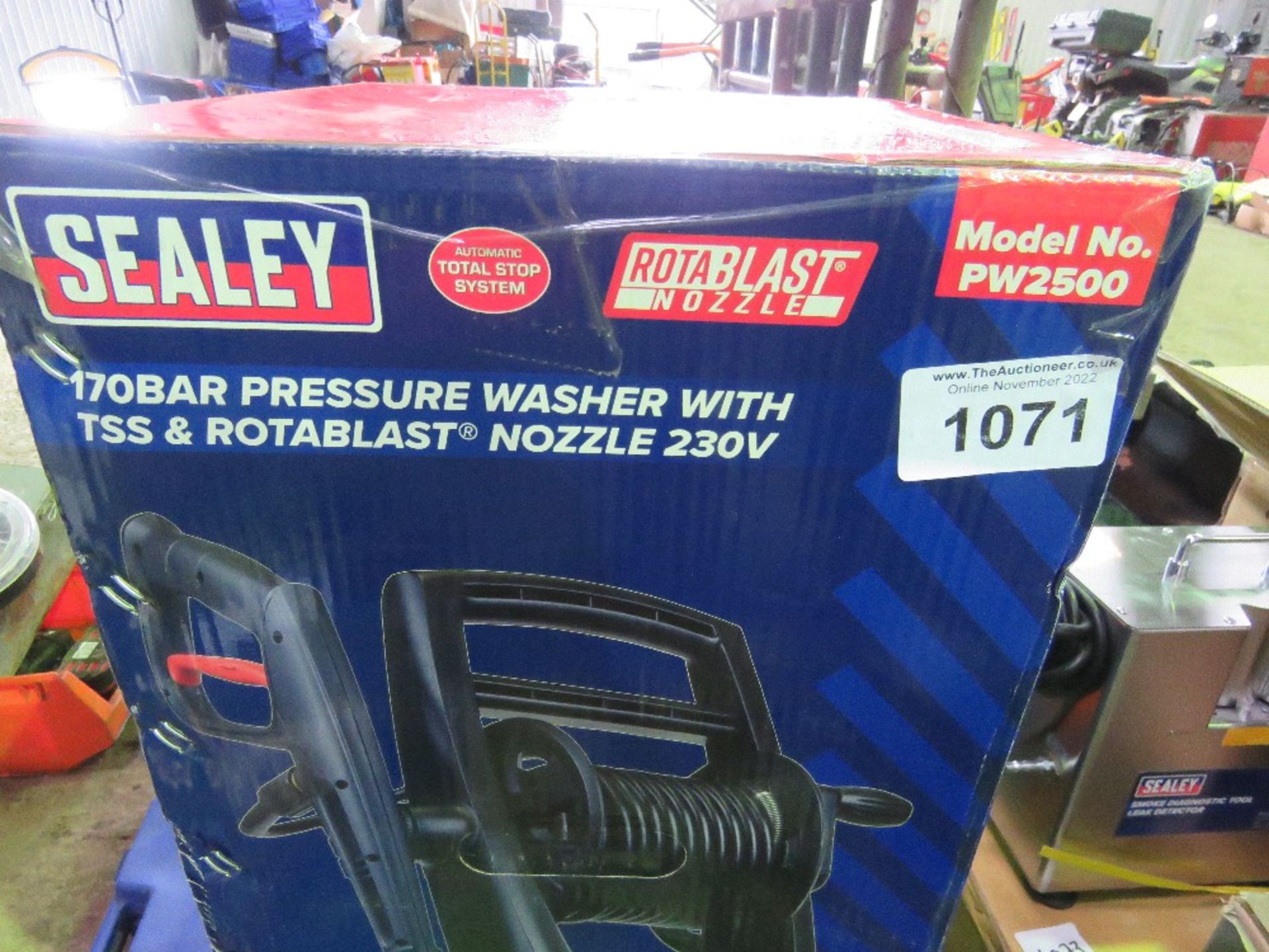 SEALEY 170BAR POWER WASHER SET, 230VOLT POWERED. BOXED, UNUSED, DIRECT FROM LOCAL COMPANY BEING SURP - Image 2 of 4