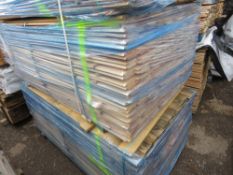 LARGE STACK (2 X PACKS) OF UNTREATED SHIPLAP TIMBER FENCING BOARDS: 1.83M LENGTH APPROX.