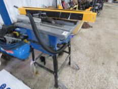 CLARKE 240VOLT SAWBENCH WITH 2 X STAND UNITS.