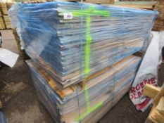 LARGE STACK (2 X PACKS) OF UNTREATED SHIPLAP TIMBER FENCING BOARDS: 1.72M LENGTH APPROX.