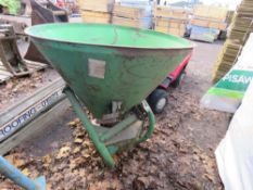 FERTILSER SPREADER, TRACTOR MOUNTED, NO PTO SHAFT. THIS LOT IS SOLD UNDER THE AUCTIONEERS MARGIN