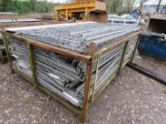 1 X LARGE STILLAGE OF SCAFFOLD SAFETY MESH PANELS, 8FT X 4FT APPROX.