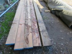 5 X HARDWOOD LOW LOADER LORRY FLOOR BOARDS, 160MM WIDTH 3.8-4M LENGTH APPROX.