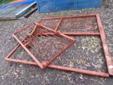 METAL GATE FRAME 2.23MW X 2.25H WITH A FIXED PANEL AND A GATE.
