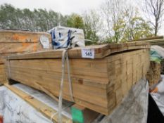 BUNDLE OF UNTREATED TIMBER BOARDS . 1.60M LENGTH X 70MM X 20MM APPROX.