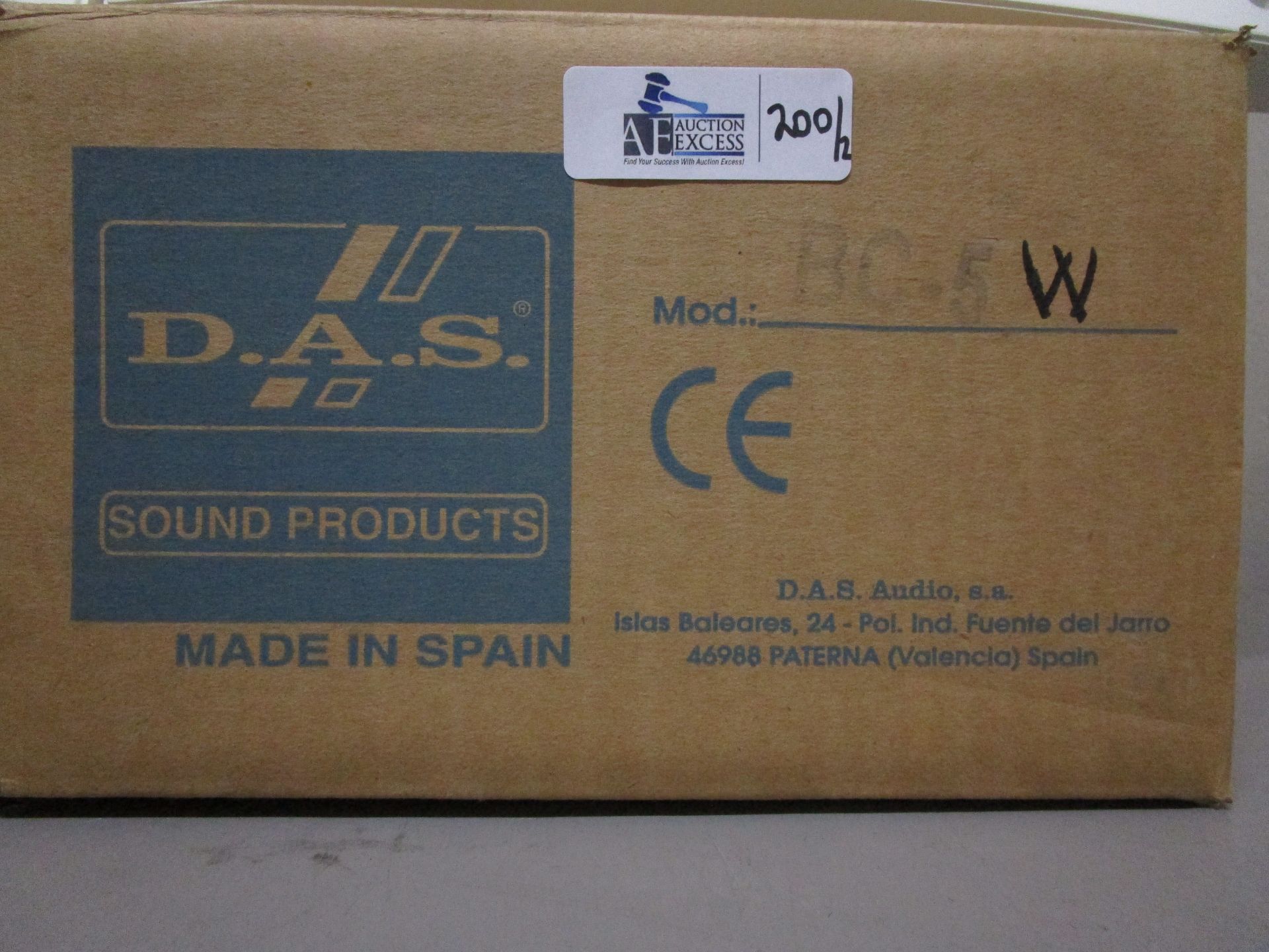 LOT OF 2 DAS SOUND PRODUCTS BC-5 WHITE NOS - Image 2 of 2