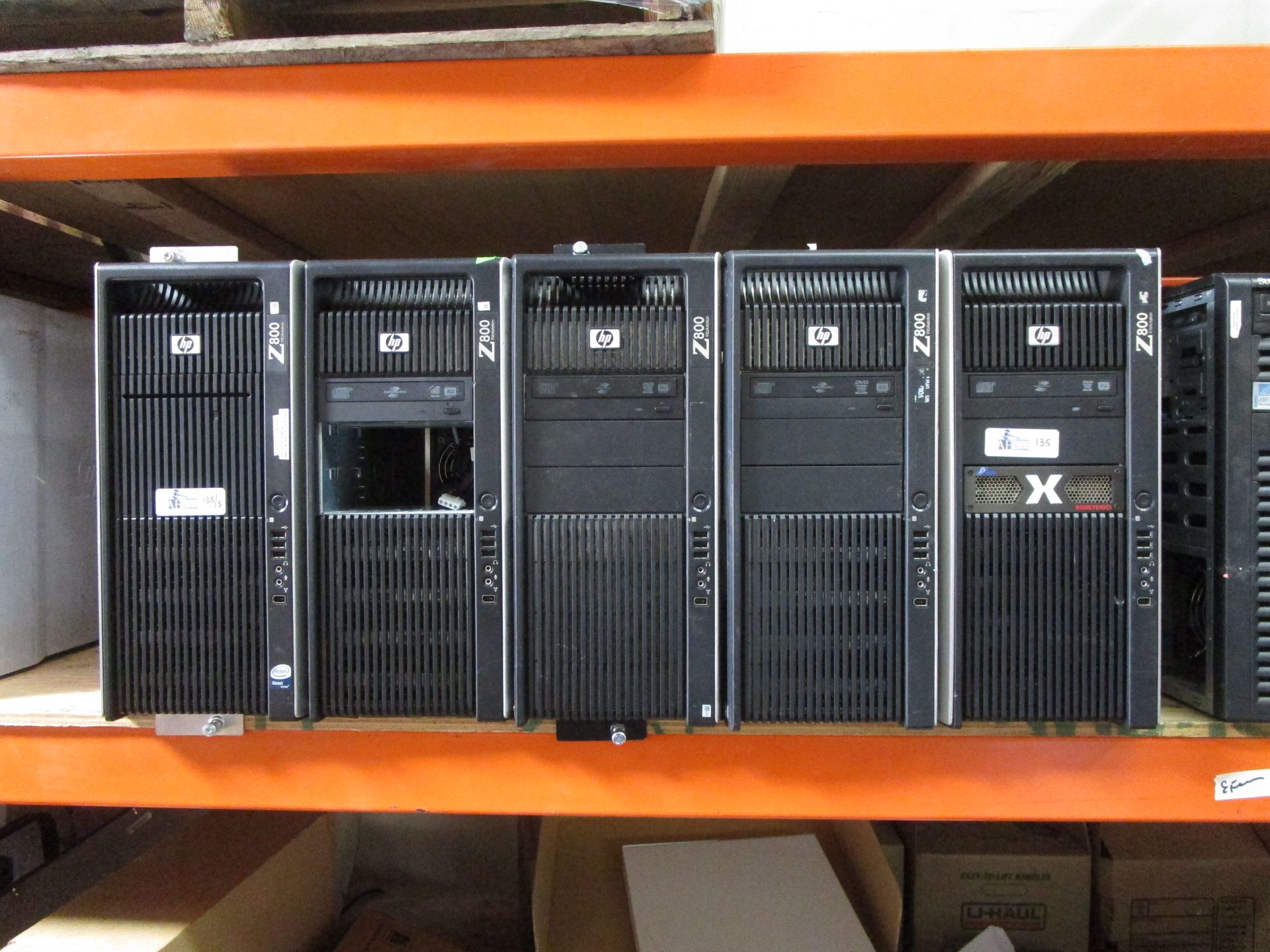 LOT OF 5 HPZ800 COMPUTERS